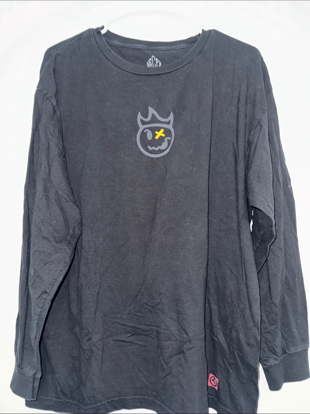 Scotty Cameron Black Long-Sleeve Tee with Smiley Emblem